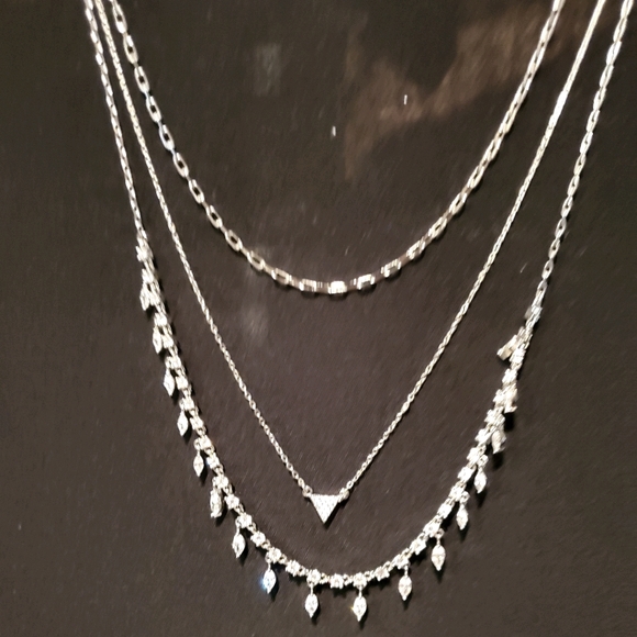 Nordstrom Jewelry - Layered CZ Chain Necklace